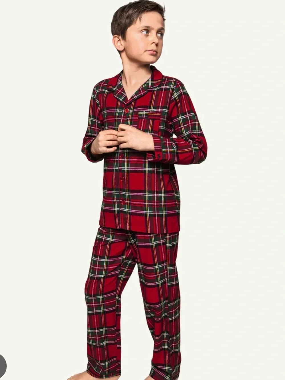 Petite Plume Imperial Tartan Flannel Pajamas. Pants only